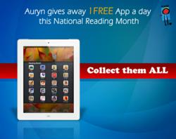 Auryn gives away 1 app a day for National Reading Month.